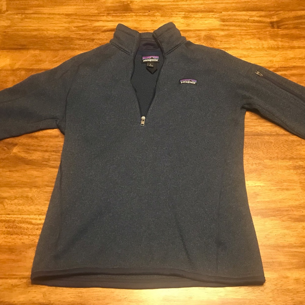 Patagonia 1/4 zip Better Sweater, women’s size small in navy